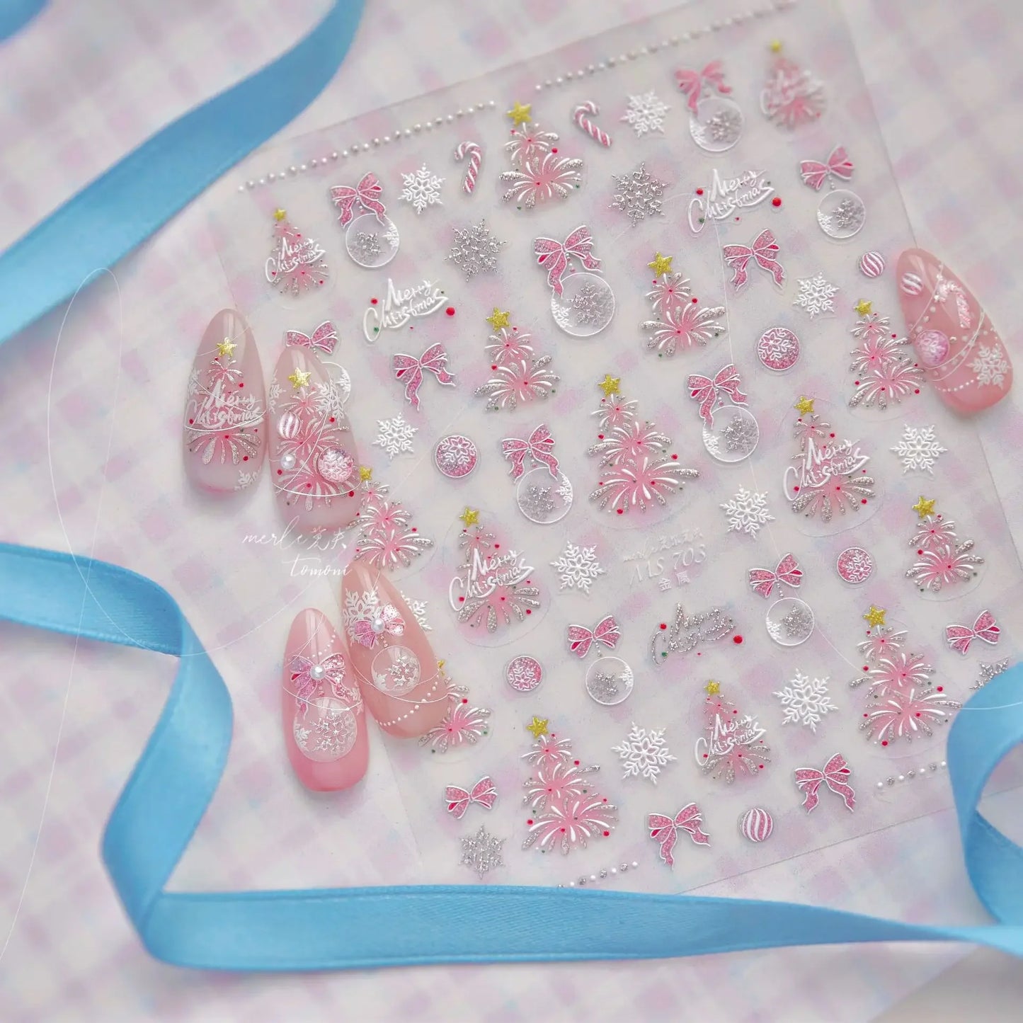 5D Glitter Nail Stickers