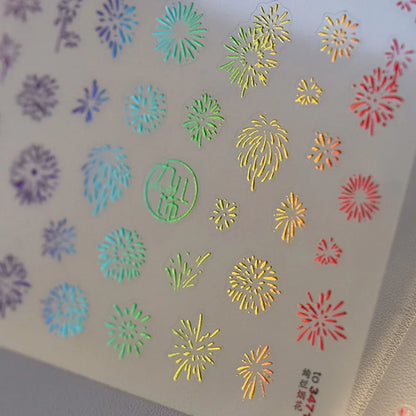 5D Glitter Nail Stickers