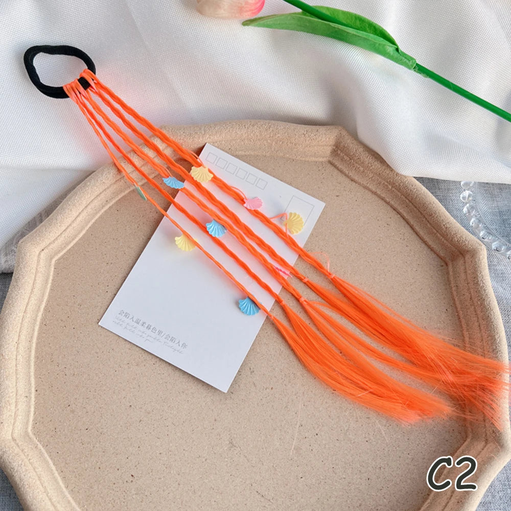 Rainbow Braided Hair Extensions