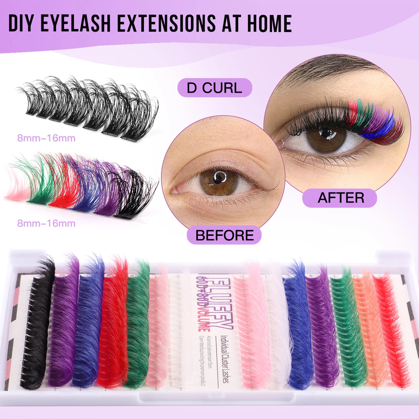Natural Colored False Lashes