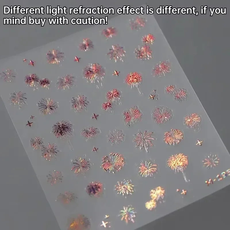 5D Glitter Nail Stickers