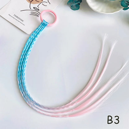Rainbow Braided Hair Extensions