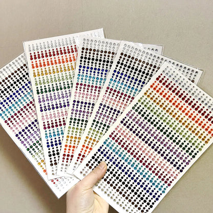 Rainbow Face Gem Stickers