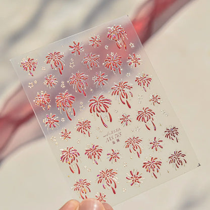 5D Glitter Nail Stickers