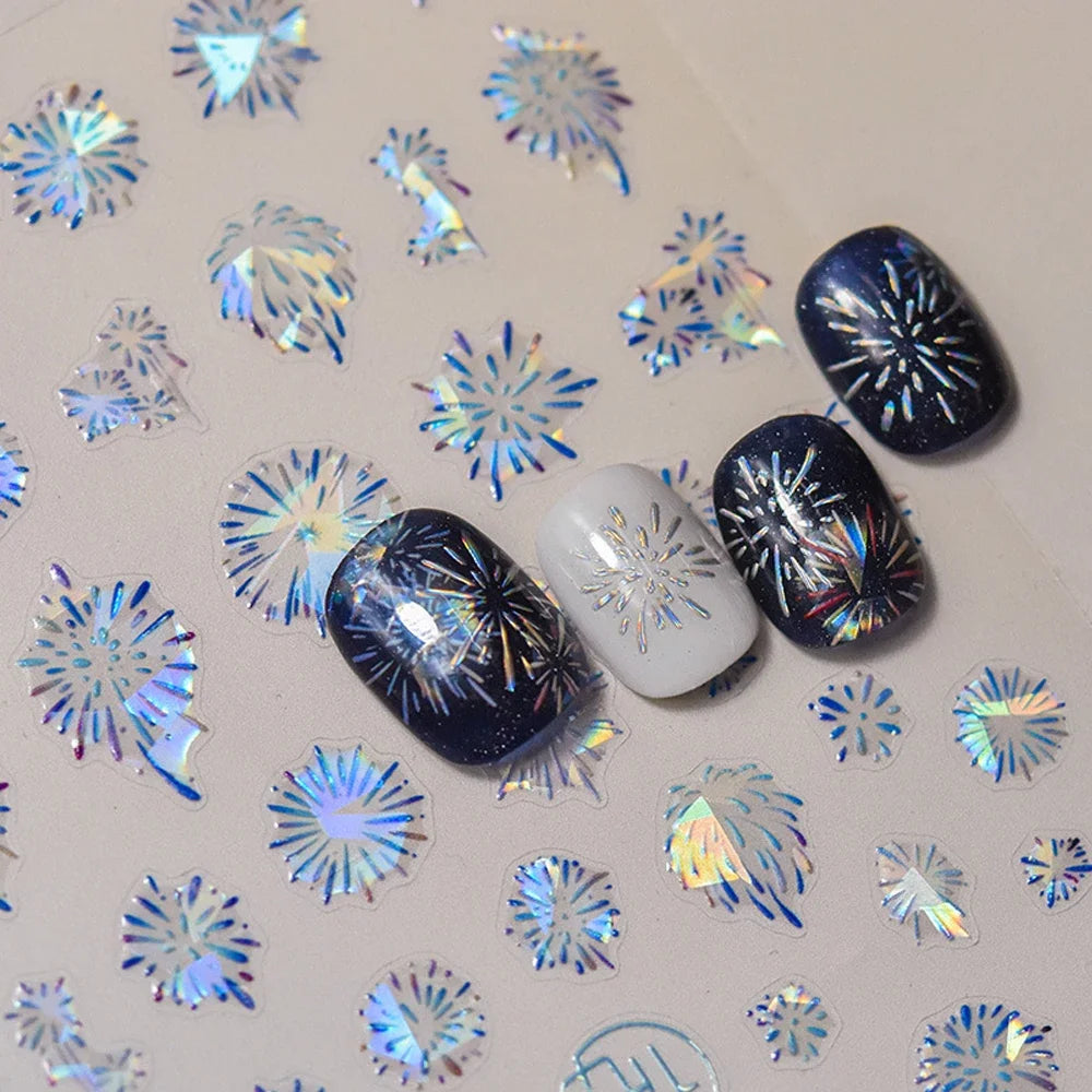 5D Glitter Nail Stickers