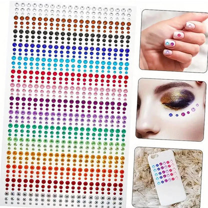 Rainbow Face Gem Stickers