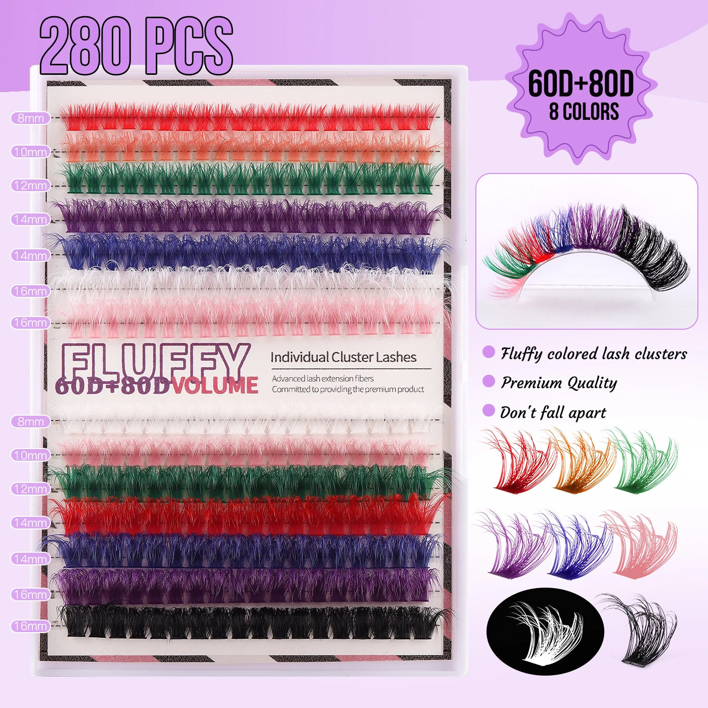 Natural Colored False Lashes
