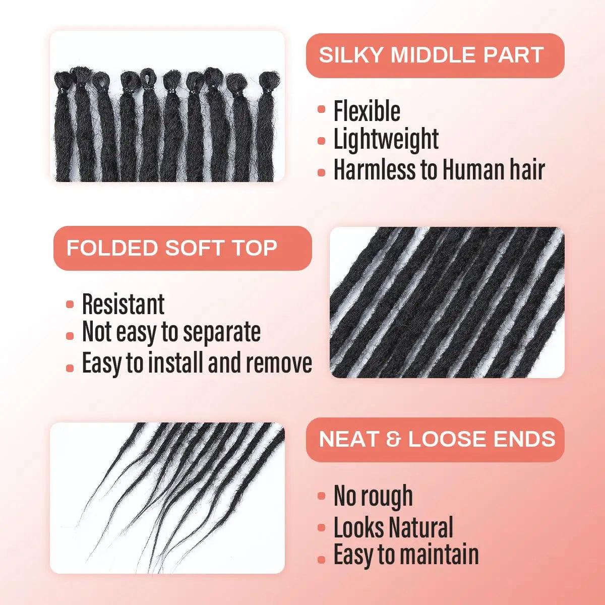 Synthetic Dreadlock Extensions