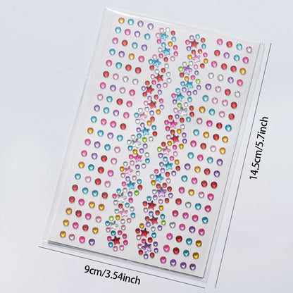 Colorful Face Rhinestones