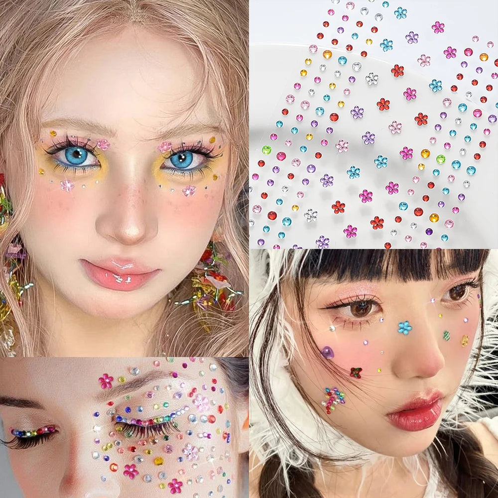 Colorful Face Rhinestones