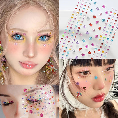 Colorful Face Rhinestones