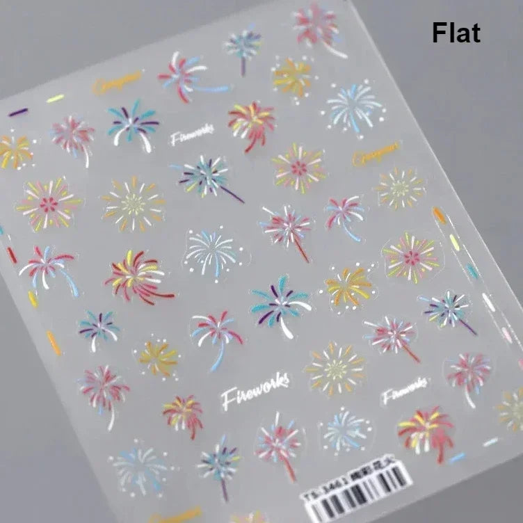 5D Glitter Nail Stickers