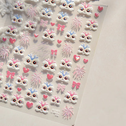 5D Glitter Nail Stickers