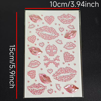 Valentine Face Stickers