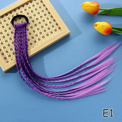 Rainbow Braided Hair Extensions