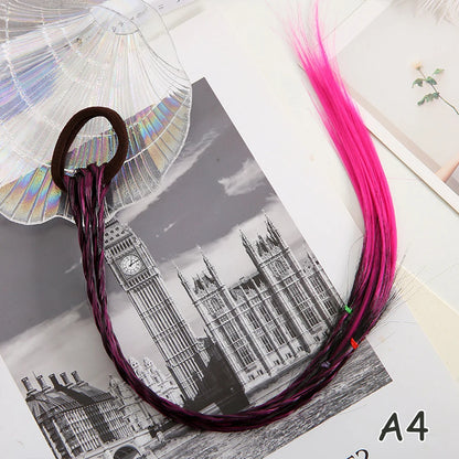 Rainbow Braided Hair Extensions