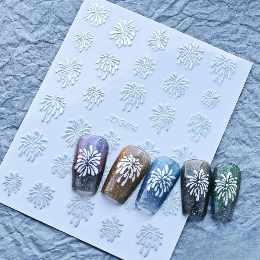 5D Glitter Nail Stickers