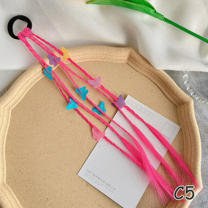 Rainbow Braided Hair Extensions