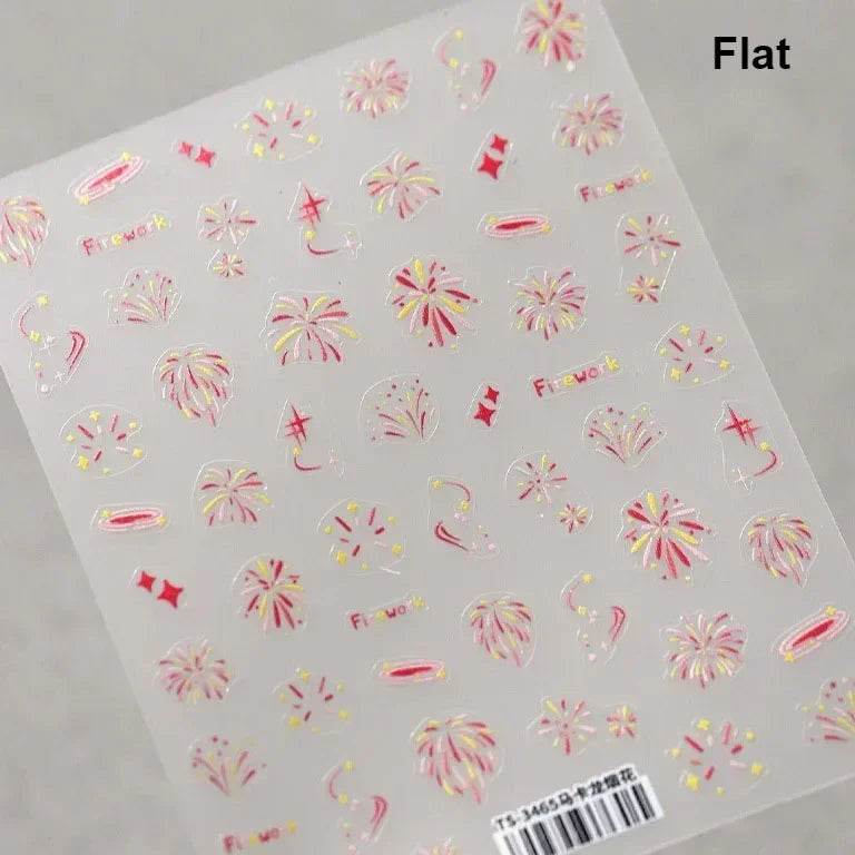 5D Glitter Nail Stickers