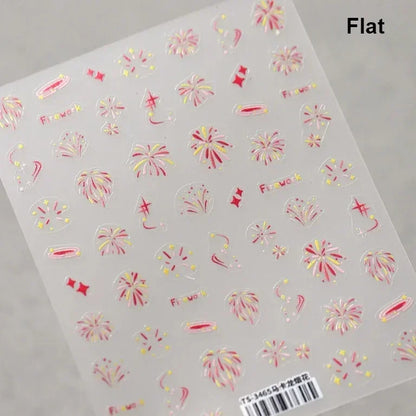 5D Glitter Nail Stickers