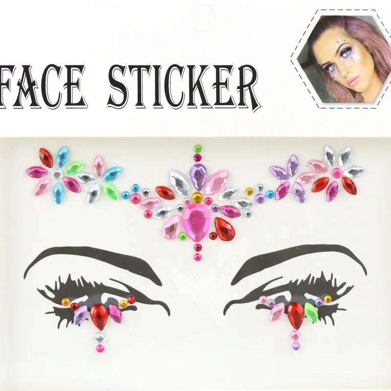 Makeup Face Rhinestones