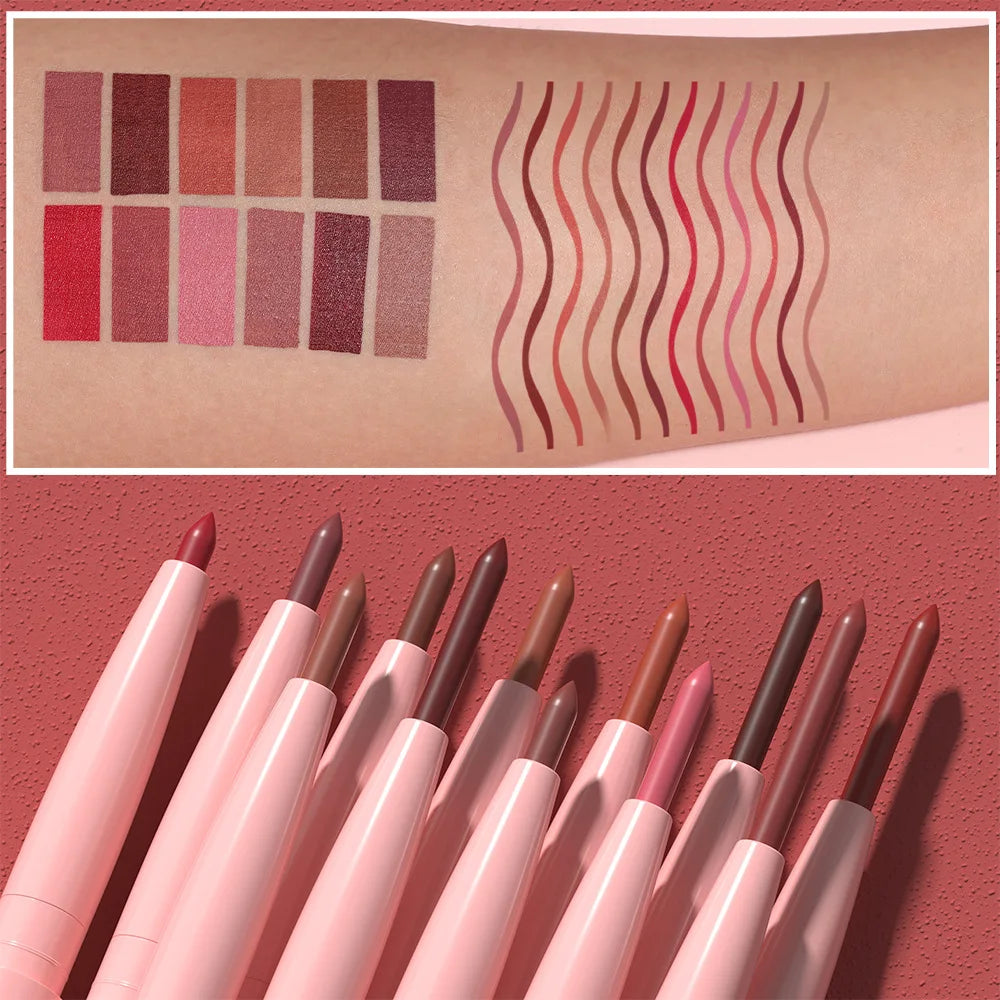 12 Color Lip Pencils