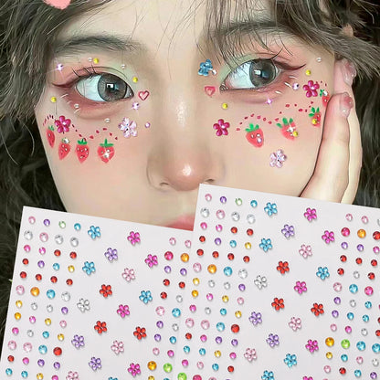 Colorful Face Rhinestones