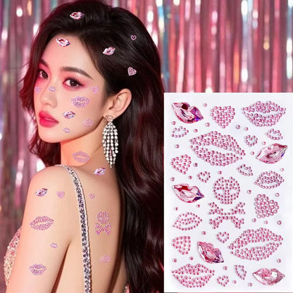 Valentine Face Stickers