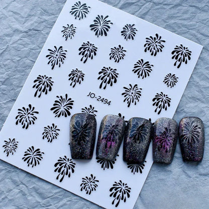 5D Glitter Nail Stickers