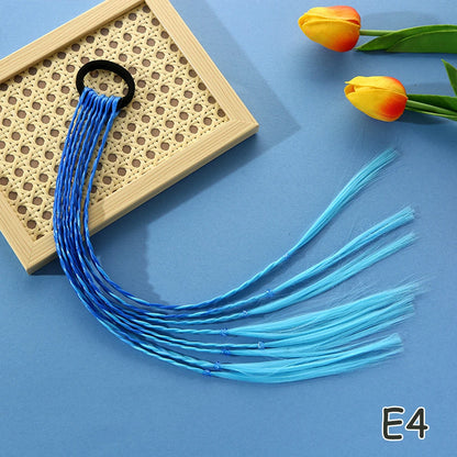 Rainbow Braided Hair Extensions