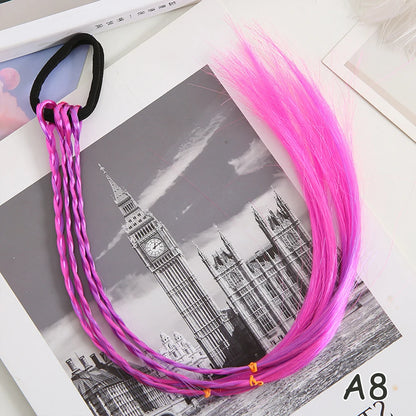 Rainbow Braided Hair Extensions