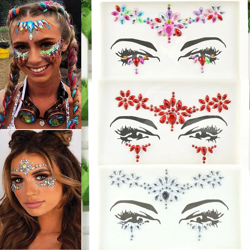 Makeup Face Rhinestones