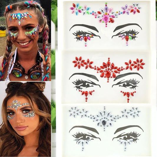 Makeup Face Rhinestones