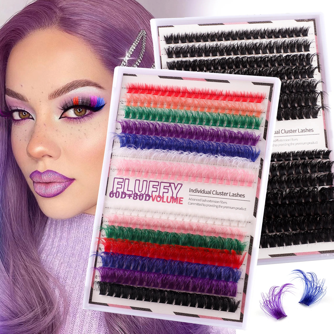 Natural Colored False Lashes