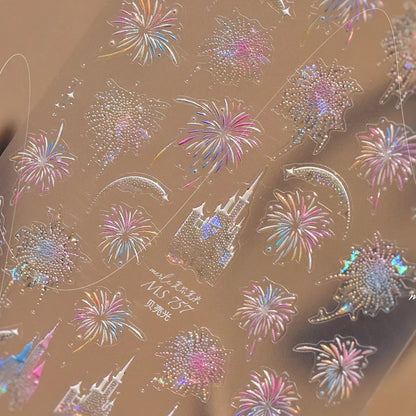 5D Glitter Nail Stickers