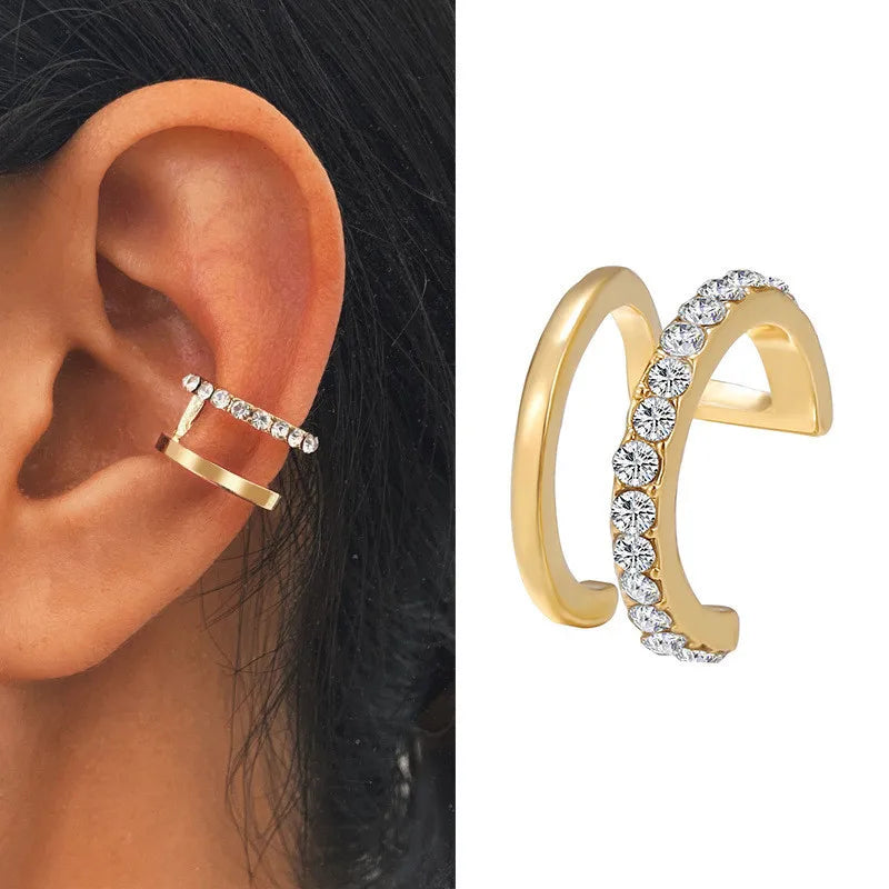 Gold Silver Leaf Earrings