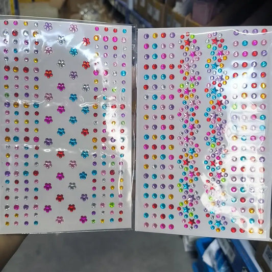 Colorful Face Rhinestones