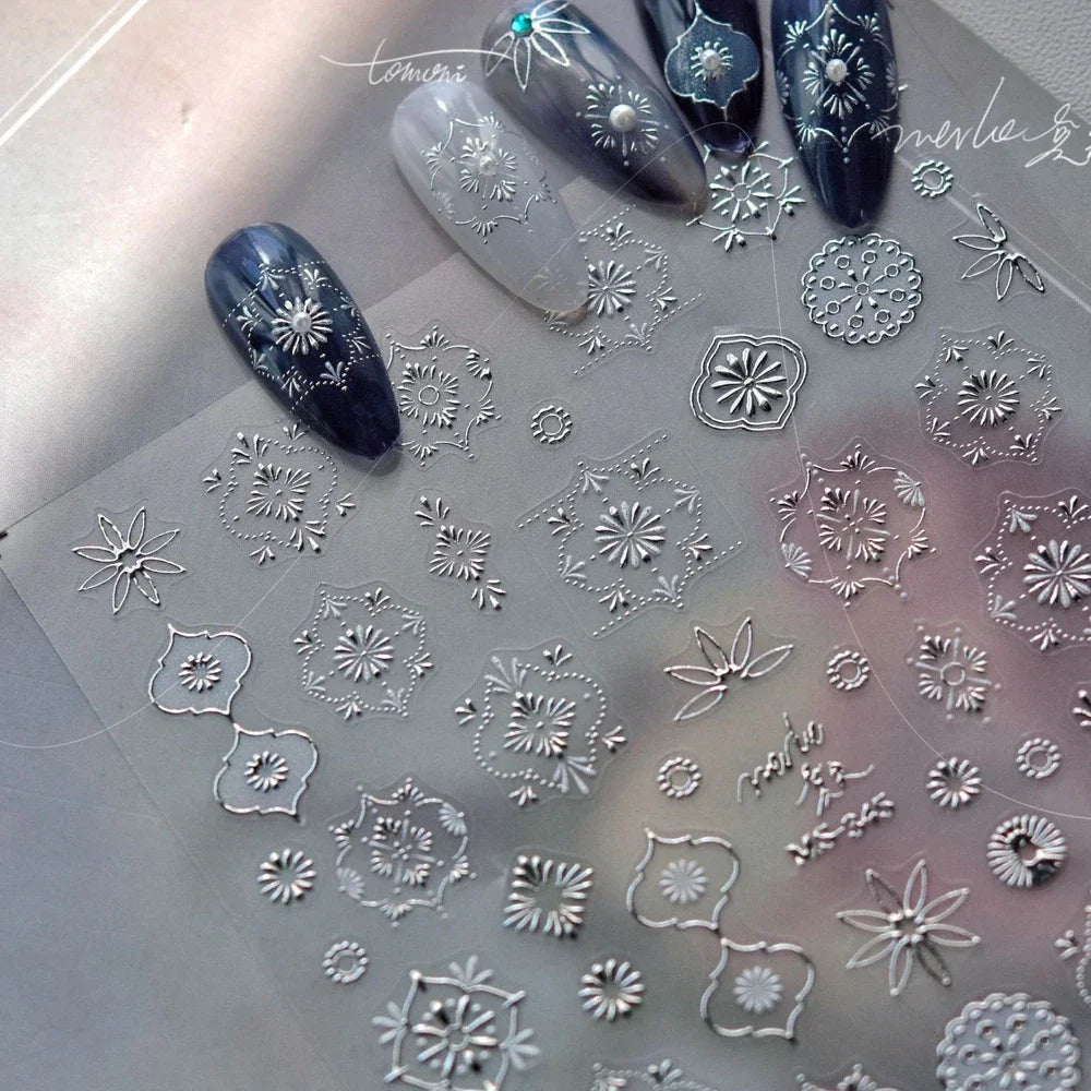 5D Glitter Nail Stickers