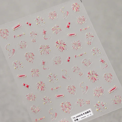 5D Glitter Nail Stickers