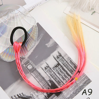 Rainbow Braided Hair Extensions