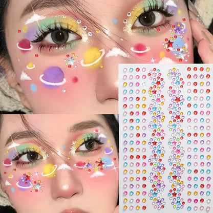 Colorful Face Rhinestones