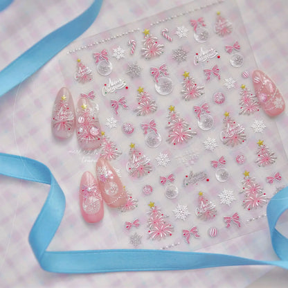5D Glitter Nail Stickers