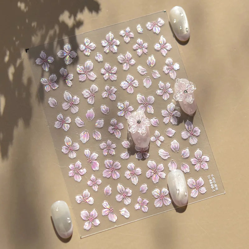 3D Flower Nail Stickers