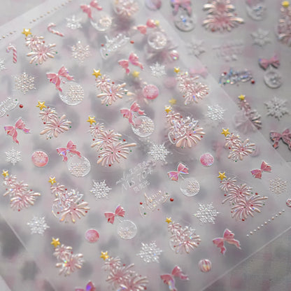 5D Glitter Nail Stickers