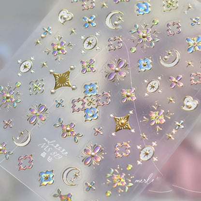 5D Glitter Nail Stickers