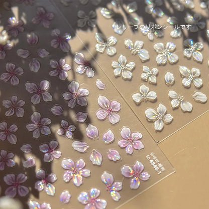 3D Flower Nail Stickers