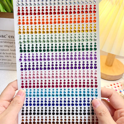 Rainbow Face Gem Stickers