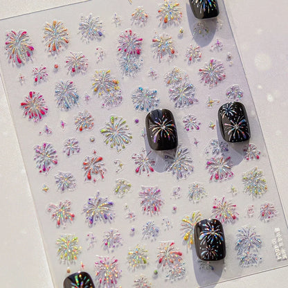 5D Glitter Nail Stickers