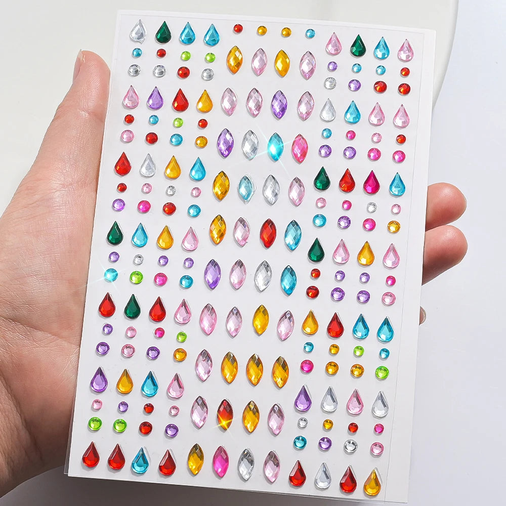 Colorful Face Rhinestones