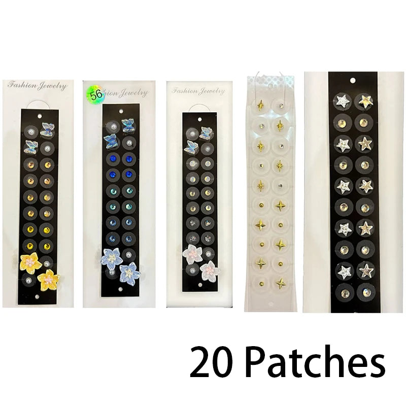Rhinestone Ear Pressure Patches